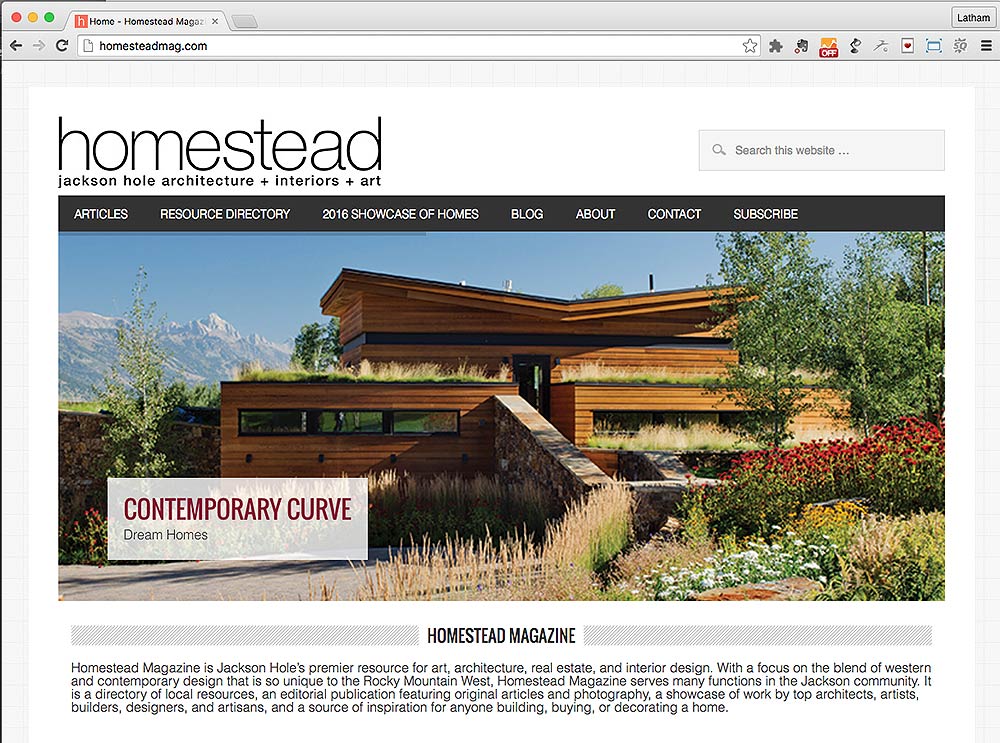 Homestead Magazine - Jackson Hole Architecture & Interior Design